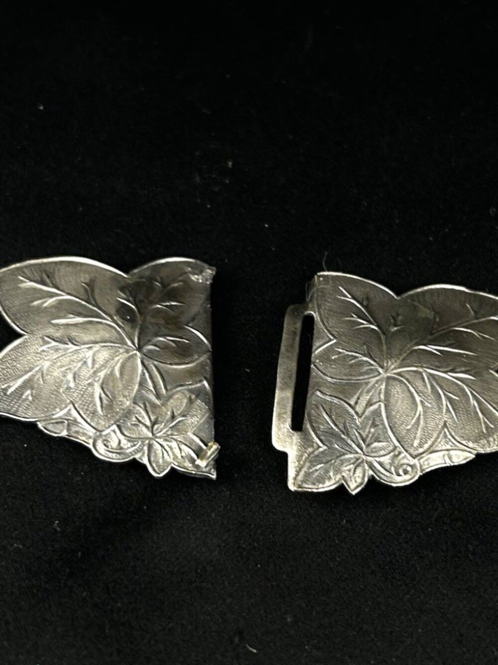 Vintage Metal Leaf Belt Buckle or 2" LOTR Style Crafting Supply